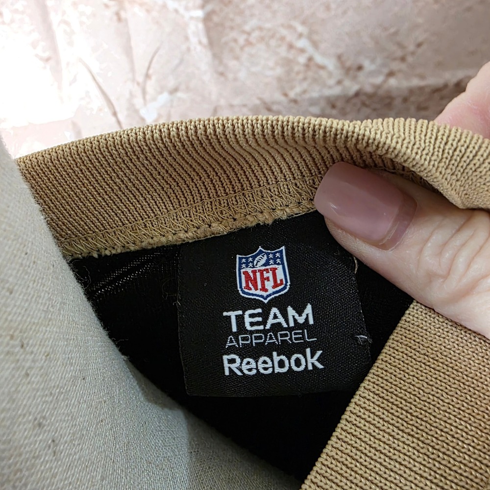 Reebok NFL Drew Brees New Orleans Saints Jersey Womens Large Black Gold 9 - Picture 2 of 10